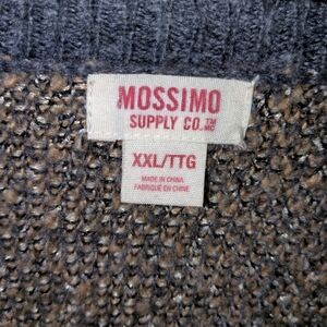 Mossimo Supply Co. XXL Womens Crewneck Knit Sweater in Brown and Gray